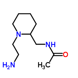 N-{[1-(2-Aminoethyl)-2-piperidinyl]methyl}acetamide Structure