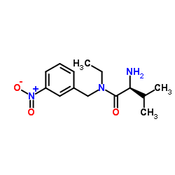 N-Ethyl-N-(3-nitrobenzyl)-L-valinamide结构式