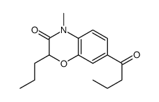 7-butanoyl-4-methyl-2-propyl-1,4-benzoxazin-3-one Structure