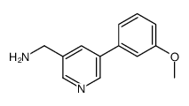 [5-(3-methoxyphenyl)pyridin-3-yl]methanamine结构式
