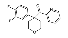 [4-(3,4-difluorophenyl)oxan-4-yl]-pyridin-2-ylmethanone结构式