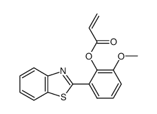 2-(benzo[d]thiazol-2-yl)-6-methoxyphenyl acrylate结构式