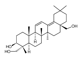 Oleana-11,13(18)-diene-3β,23,28-triol picture