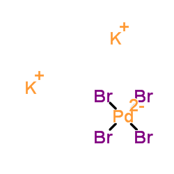Dipotassium tetrabromopalladate(2-) structure