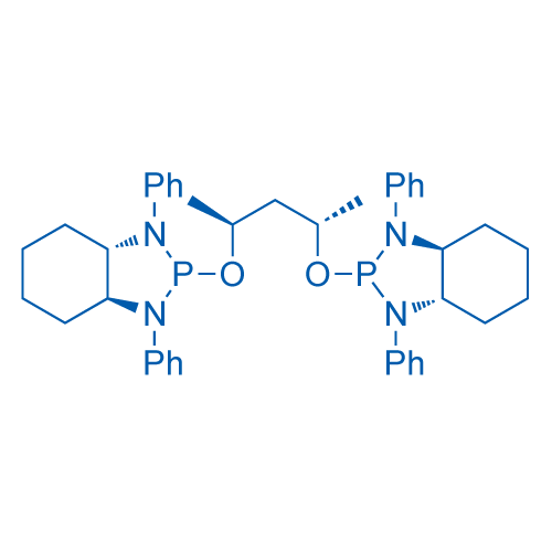 (3aS,3a'S,7aS,7a'S)-2,2'-(((2S,4S)-戊烷-2,4-二基)双(氧基))双(1,3-二苯基八氢-1H-苯并[d][1,3,2]二氮杂磷杂环戊二烯)结构式