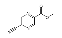 Pyrazinecarboxylic acid, 5-cyano-, methyl ester (9CI) Structure