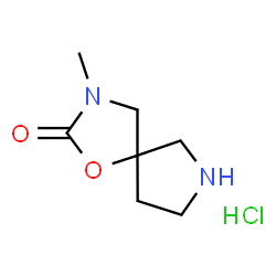 3-methyl-1-oxa-3,7-diazaspiro[4.4]nonan-2-one hydrochloride结构式