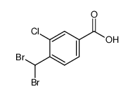 4-dibromomethyl-3-chlorobenzoic acid Structure