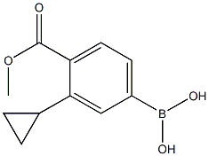 (3-cyclopropyl-4-(methoxycarbonyl)phenyl)boronic acid Structure