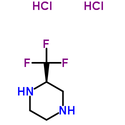 (2R)-2-(Trifluoromethyl)piperazine dihydrochloride Structure