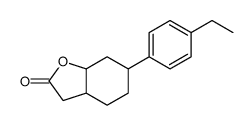 6-(4-ethylphenyl)-3a,4,5,6,7,7a-hexahydro-3H-1-benzofuran-2-one结构式