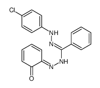 N'-(4-chloroanilino)-N-[(6-oxocyclohexa-2,4-dien-1-ylidene)amino]benzenecarboximidamide结构式