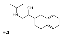 [2-hydroxy-2-(1,2,3,4-tetrahydronaphthalen-2-yl)ethyl]-propan-2-ylazanium,chloride Structure