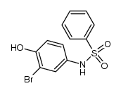 N-(3-bromo-4-hydroxyphenyl)benzenesulfonamide Structure