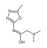 2-(dimethylamino)-N-(5-methyl-1,3,4-oxadiazol-2-yl)acetamide结构式