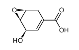 7-Oxabicyclo[4.1.0]hept-3-ene-3-carboxylicacid,5-hydroxy-,[1S-(1alpha,5beta,6alpha)]-(9CI)结构式