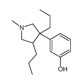 3-(1-methyl-3,4-dipropylpyrrolidin-3-yl)phenol Structure