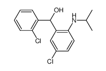 (5-Chloro-2-isopropylamino-phenyl)-(2-chloro-phenyl)-methanol Structure