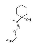 1-[(Z)-C-methyl-N-prop-2-enoxycarbonimidoyl]cyclohexan-1-ol结构式