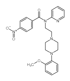 benzamide, n-[2-[4-(2-methoxyphenyl)-1-piperazinyl]ethyl]-4-nitro-n-2-pyridinyl Structure