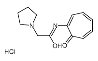 N-(7-oxocyclohepta-1,3,5-trien-1-yl)-2-pyrrolidin-1-ylacetamide,hydrochloride Structure