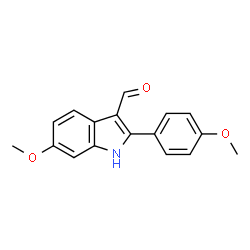 6-Methoxy-2-(4-methoxyphenyl)-1H-indole-3-carbaldehyde Structure