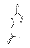 (4R)-acetic acid 5-oxo-2,5-dihydrofuran-2-yl ester结构式