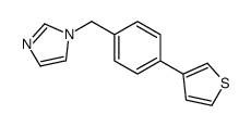 1-[(4-thiophen-3-ylphenyl)methyl]imidazole Structure