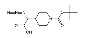 4-(R)-(azidocarboxymethyl)-piperidine-1-carboxylic acid tert-butyl ester Structure
