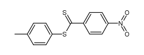 p-tolyl 4-nitrobenzodithioate Structure