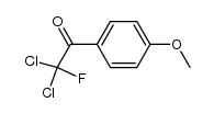 2,2-dichloro-2-fluoro-1-(4-methoxyphenyl) ethanone结构式