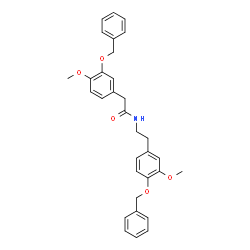 N-[4-(Benzyloxy)-3-methoxyphenethyl]-2-[3-(benzyloxy)-4-methoxyphenyl]acetamide Structure