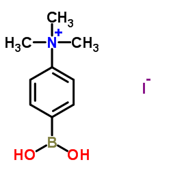 4-(Dihydroxyboryl)-N,N,N-trimethylanilinium iodide Structure