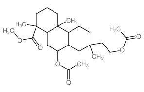8a-Podocarpan-15-oic acid, 7a-hydroxy-13a-(2-hydroxyethyl)-13-methyl-,methyl ester, diacetate (7CI,8CI)结构式
