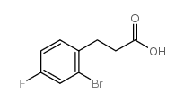 3-(2-Bromo-4-fluorophenyl)-propionic acid Structure
