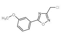 3-(chloromethyl)-5-(3-methoxyphenyl)-1,2,4-oxadiazole structure