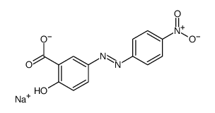 Sodium 2-hydroxy-5-[(4-nitrophenyl)diazenyl]benzoate Structure