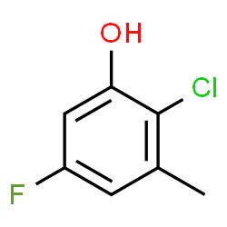 2-Chloro-5-fluoro-3-methylphenol structure