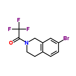 Ethanone, 1-(7-bromo-3,4-dihydro-2(1H)-isoquinolinyl)-2,2,2-trifluoro- Structure