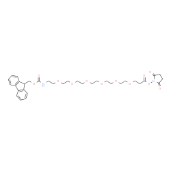 Fmoc-PEG6-NHS ester structure