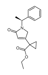 ethyl 1-{2,5-dihydro-5-oxo-1-[(S)-1-phenylethyl]-1H-pyrrol-3-yl}cyclopropanecarboxylate Structure