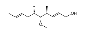 (2E,4S,5R,6S,8E)-5-methoxy-4,6-dimethyldeca-2,8-dien-1-ol结构式