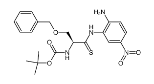 tert-butyl (S)-(1-((2-amino-5-nitrophenyl)amino)-3-(benzyloxy)-1-thioxopropan-2-yl)carbamate结构式