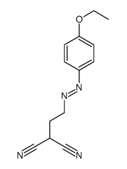 2-[2-[(4-ethoxyphenyl)diazenyl]ethyl]propanedinitrile Structure