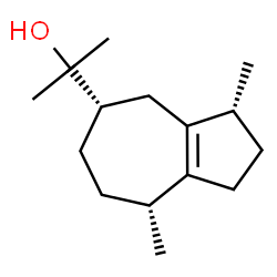 [3R,(+)]-1,2,3,4,5,6,7,8-Octahydro-α,α,3β,8β-tetramethyl-5β-azulenemethanol structure