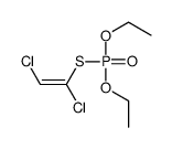 Phosphorothioic acid S-(1,2-dichlorovinyl)O,O-diethyl ester structure