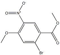 2-Bromo-4-methoxy-5-nitro-benzoic acid methyl ester结构式