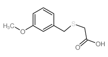 Aceticacid, 2-[[(3-methoxyphenyl)methyl]thio]- Structure