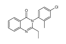 3-(4-chloro-2-methylphenyl)-2-ethylquinazolin-4-one Structure