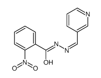2-nitro-N-[(Z)-pyridin-3-ylmethylideneamino]benzamide Structure